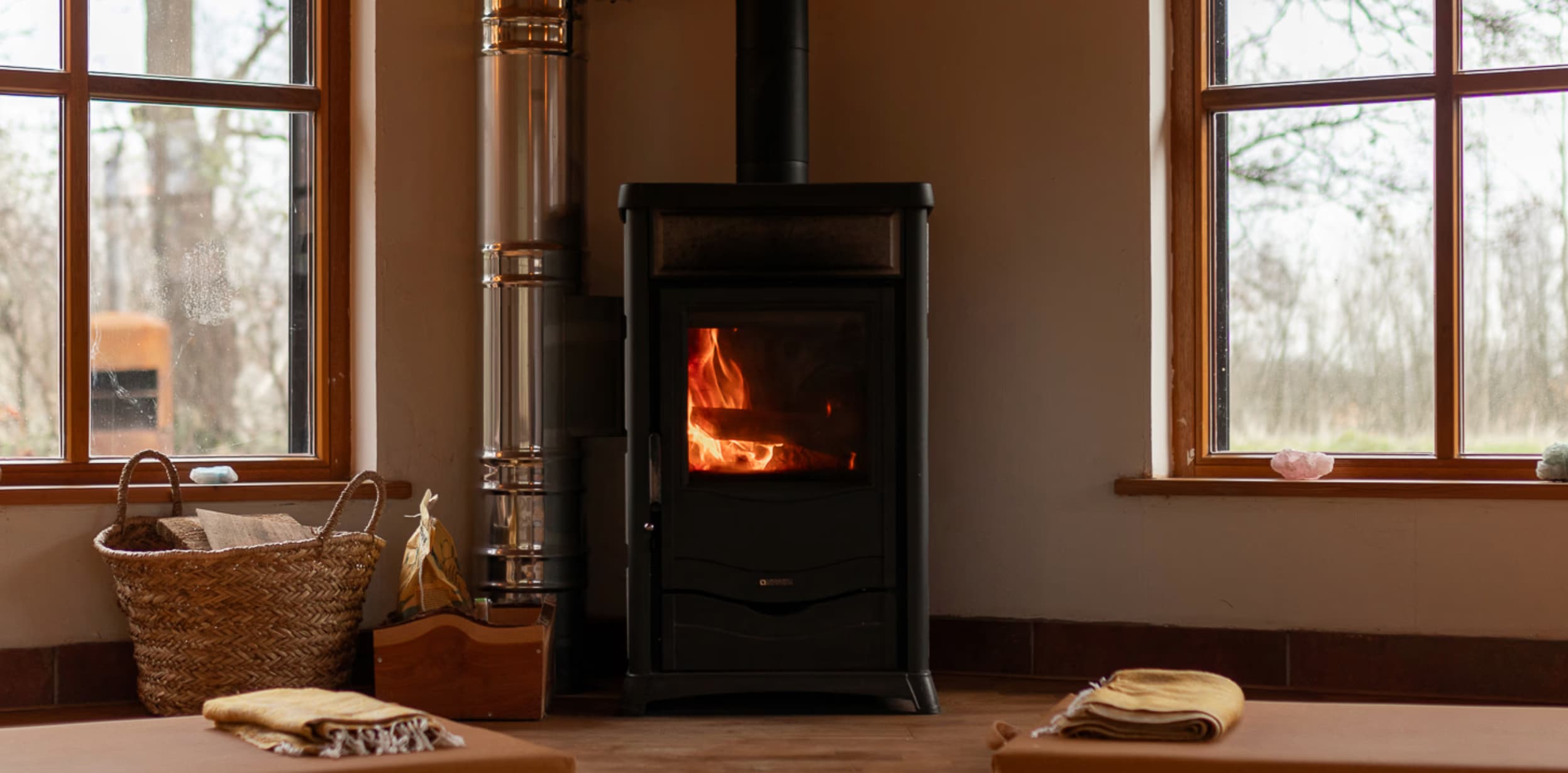 Haardvuur Winter retreat kracht van rust